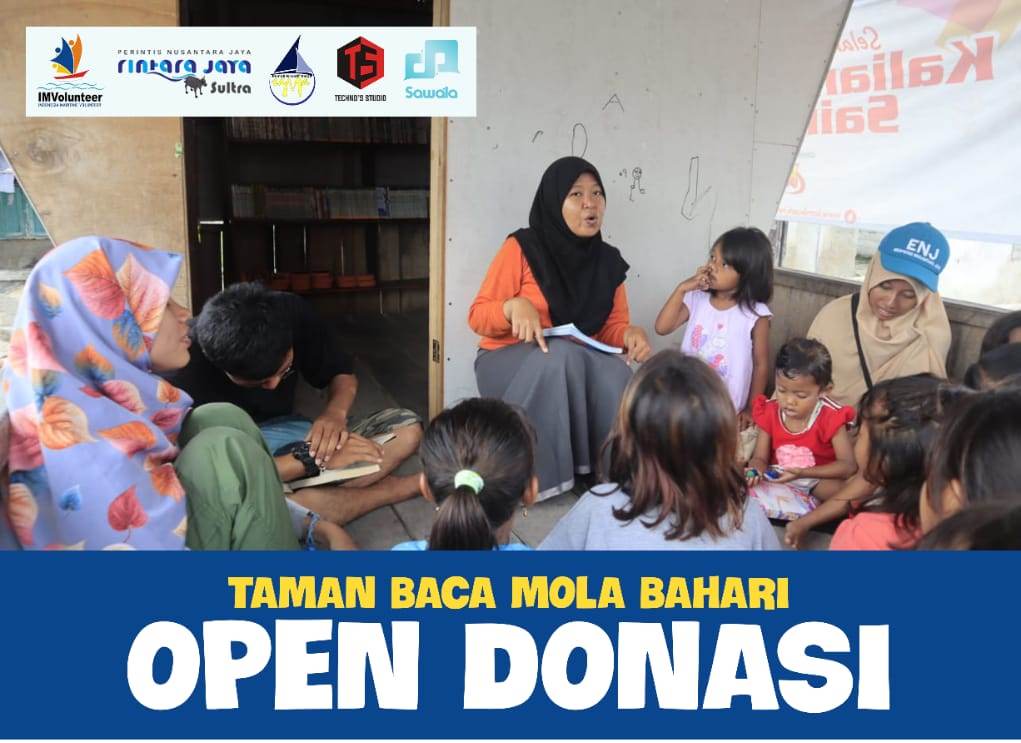 TBM Bajau: Taman Baca Mola Bahari Butuh Buku dan Donasi Renovasi Bangunan TBM