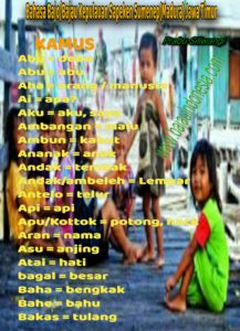 Bahasa Bajo/Bajau Kepulauan Sapeken Sumenep(Madura) Jawa Timur